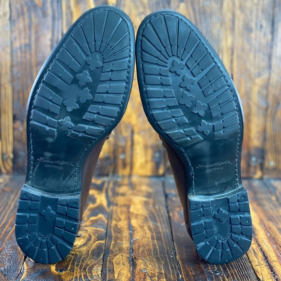 Santoni Ascott Men's Brown Leather Penny Loafer Shoes Size 9.5 D /Retail At $650 - Picture 9 of 9